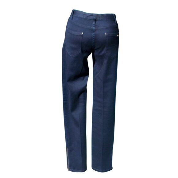 Cache Embellished Jean Pant Denim Zipper Slim Leg Rhinestone Stretch NWT $108 - Picture 2 of 9